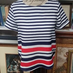 Everly Striped Blouse Size Small
